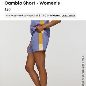 Women's medium Cotopaxi Blue Smoke Cambio short NWT